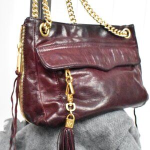 Rebecca Minkoff Burgundy Leather Swing Bag